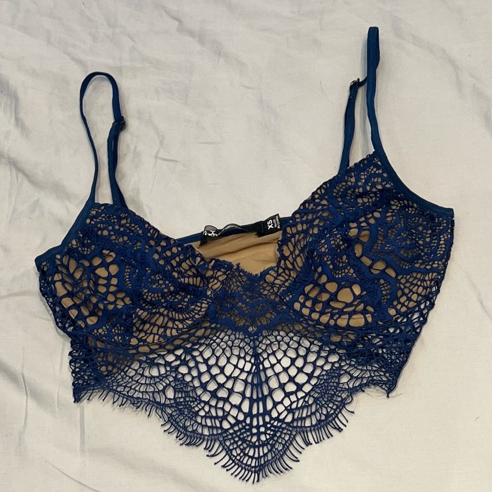 NWOT XS blue - For Love and Lemons Skivvies